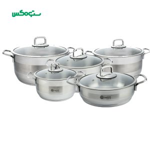 سرویس قابلمه 10 پارچه استیل ام جی اس MGS کد CWS2112