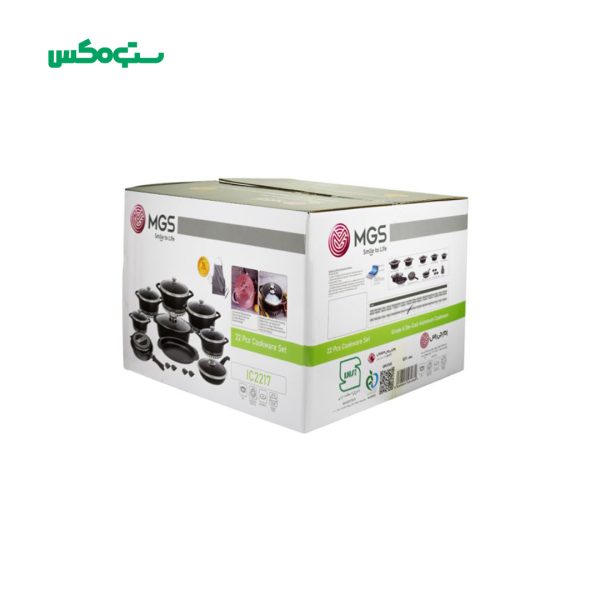 سرویس قابلمه 22 پارچه گرانیت MGS طرح ایتالیا C - Image 13