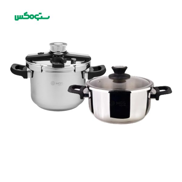زودپز رو گازی درب کلیپسی دوقلو 4 و 6 لیتری MGS مدل PC546