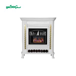 شومینه گازی مشهد دوام مدل 850 پایه دار رنگ سفید MD32