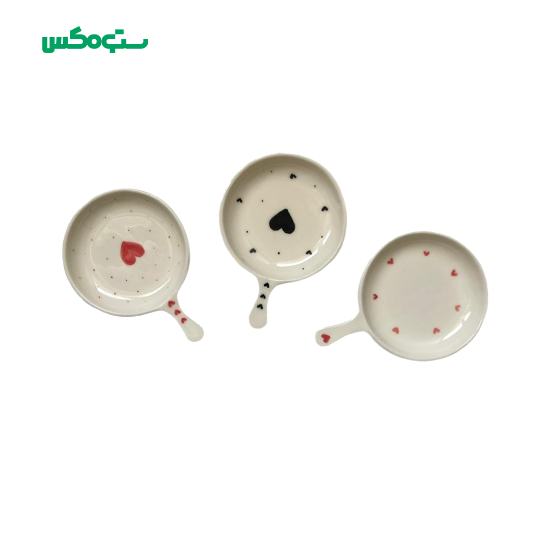 سرویس 3 پارچه خرما خوری دسته دار هور سرامیک