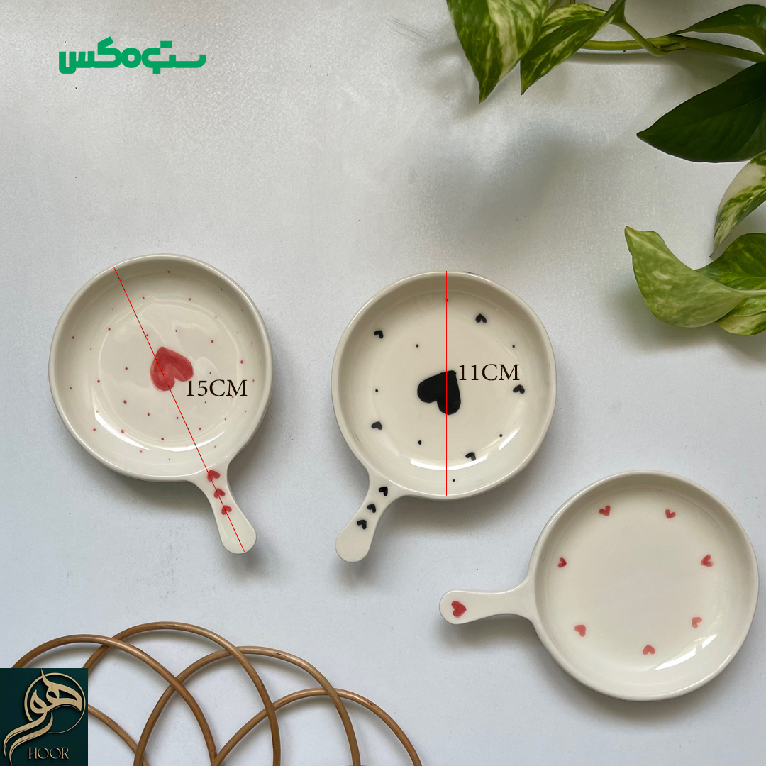 سرویس 3 پارچه خرما خوری دسته دار هور سرامیک - Image 5