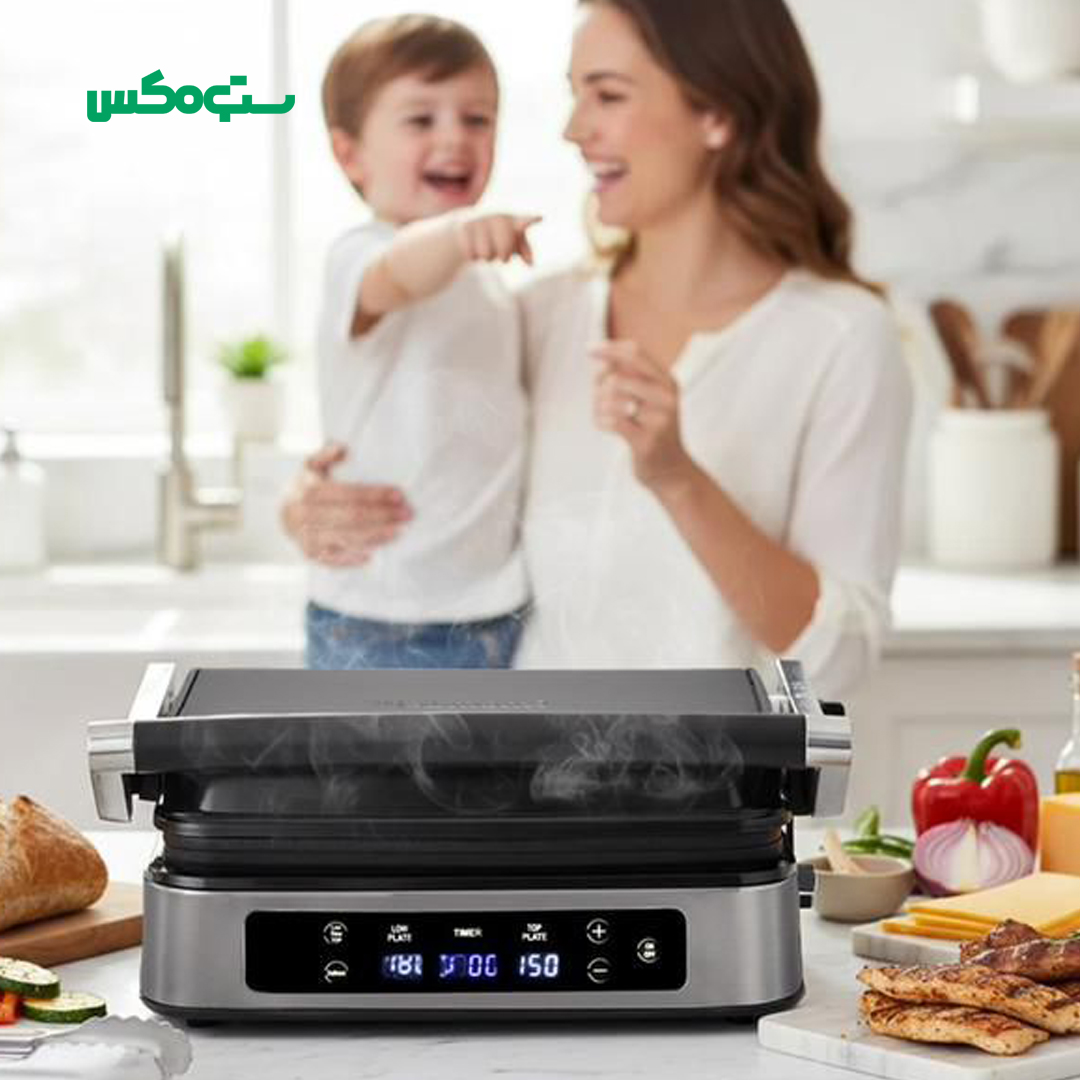 گریل و وافل ساز دیجیتالی دلمونتی مدل DL595 - Image 6