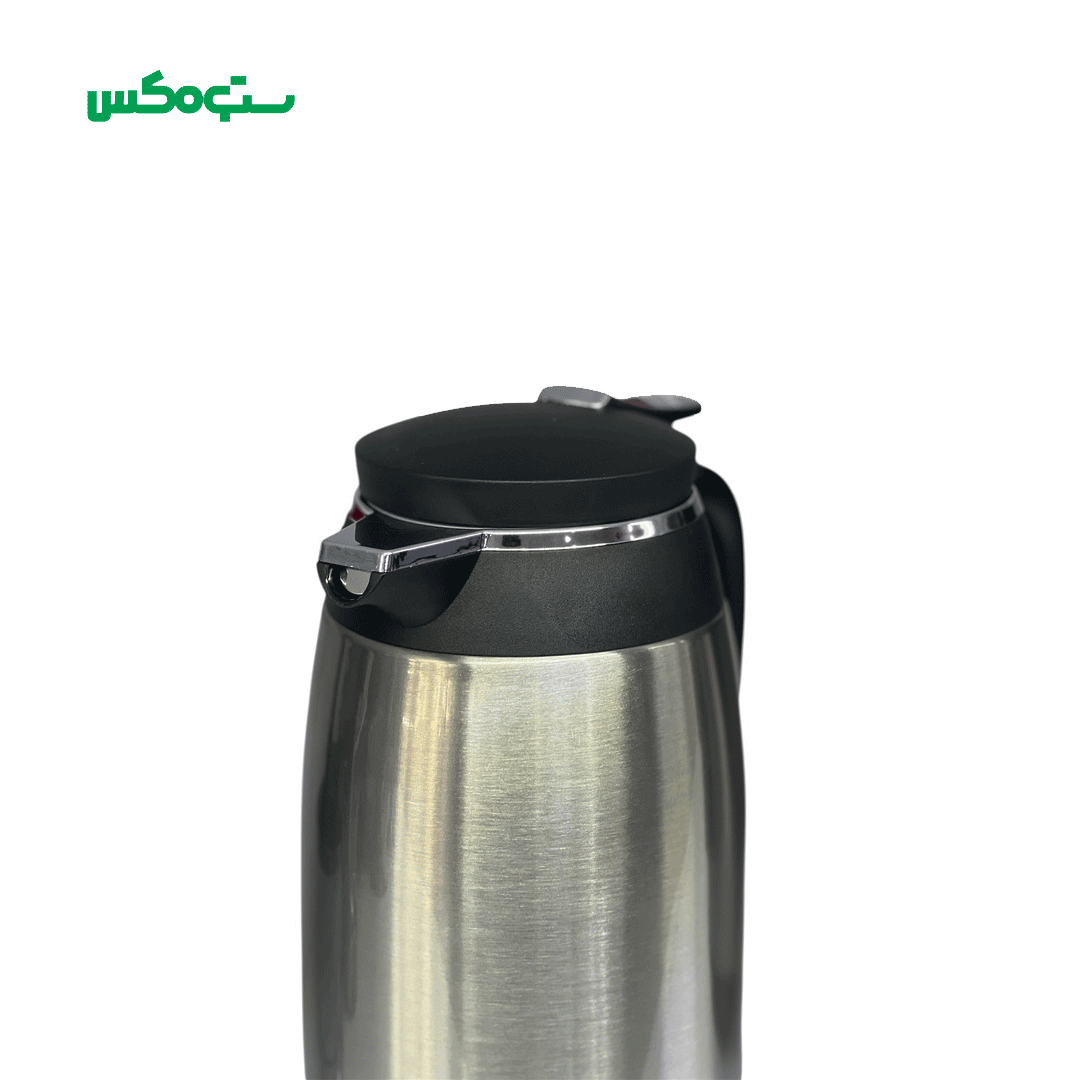 فلاسک استیل داخل شیشه دلمونتی مدل لب کروم - Image 4