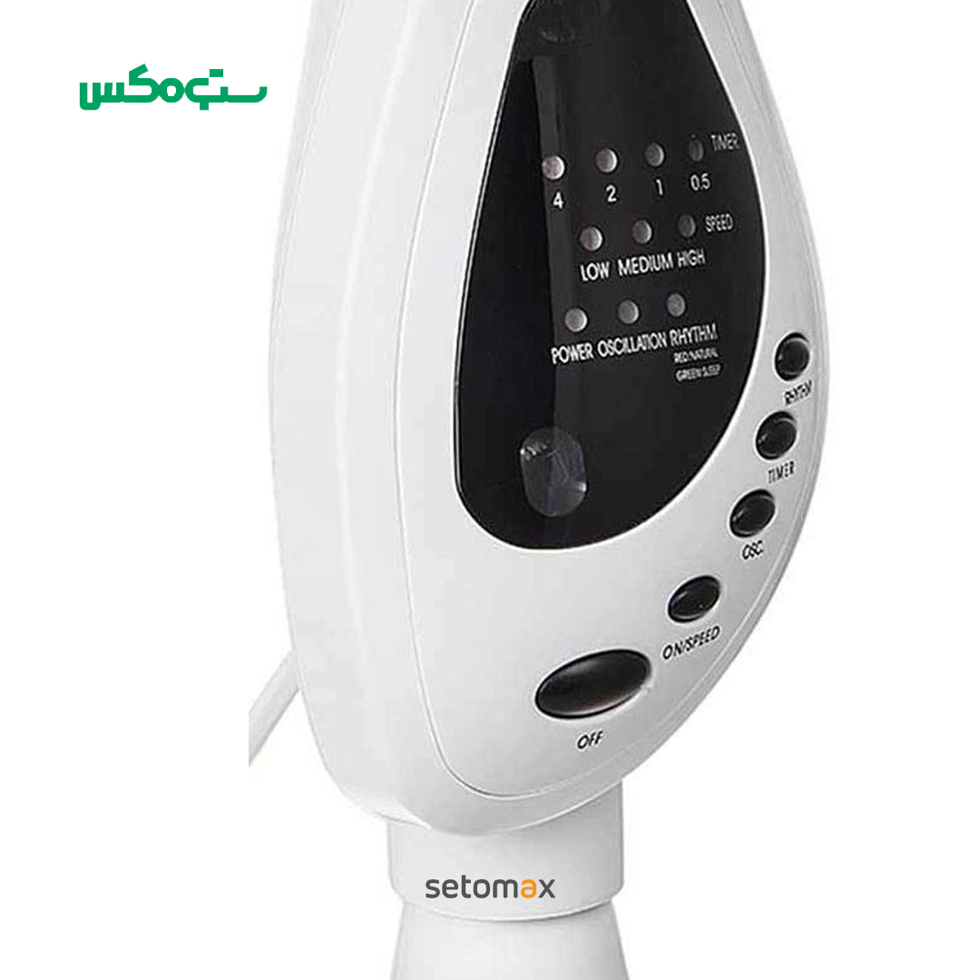 پنکه پایه بلند سفید پارس خزر مدل 4070R - Image 2