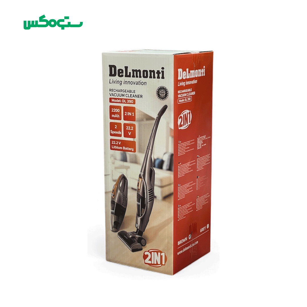 جارو شارژی دلمونتی سیلور بژ مدل DL390 - Image 3