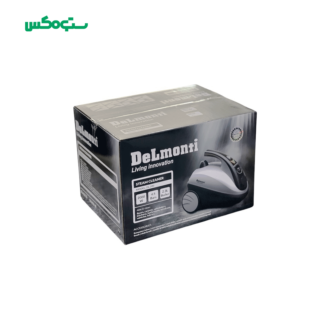 بخارشوی دلمونتی سیلور مشکی مدل DL200 - Image 4
