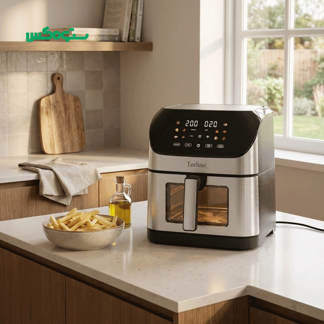 سرخ کن رژیمی 8 لیتری تکنو مدل Te-555 - Image 5